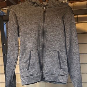 Boys Under Armour Gray Full-Zip Hoodie Sweater